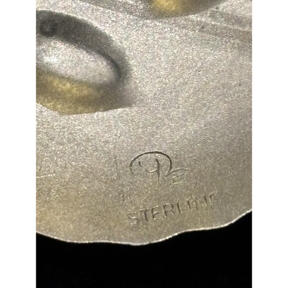 Vtg Sterling Silver Stuart Nye Hand Wrought Pine Cone Tree Holiday Brooch 1.5” - Picture 4 of 5